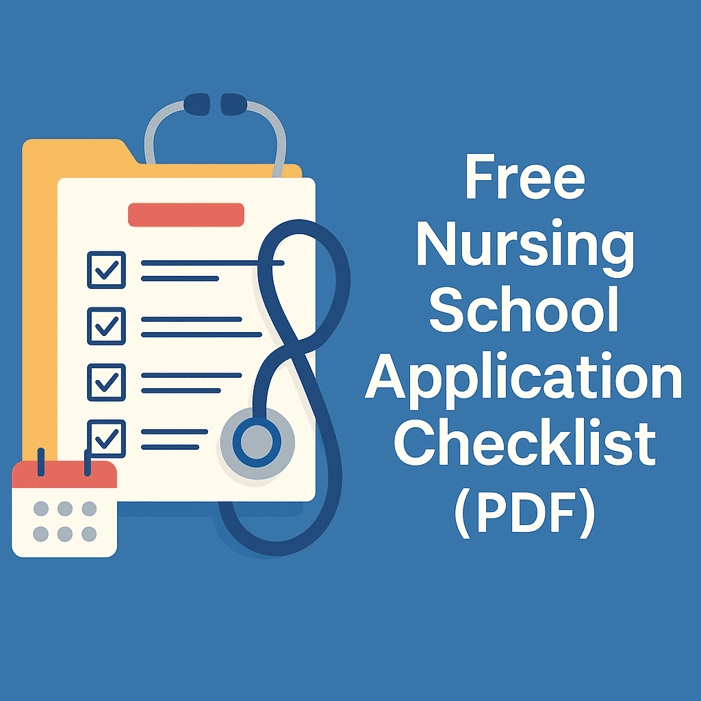 Free Nursing School Application Checklist PDF